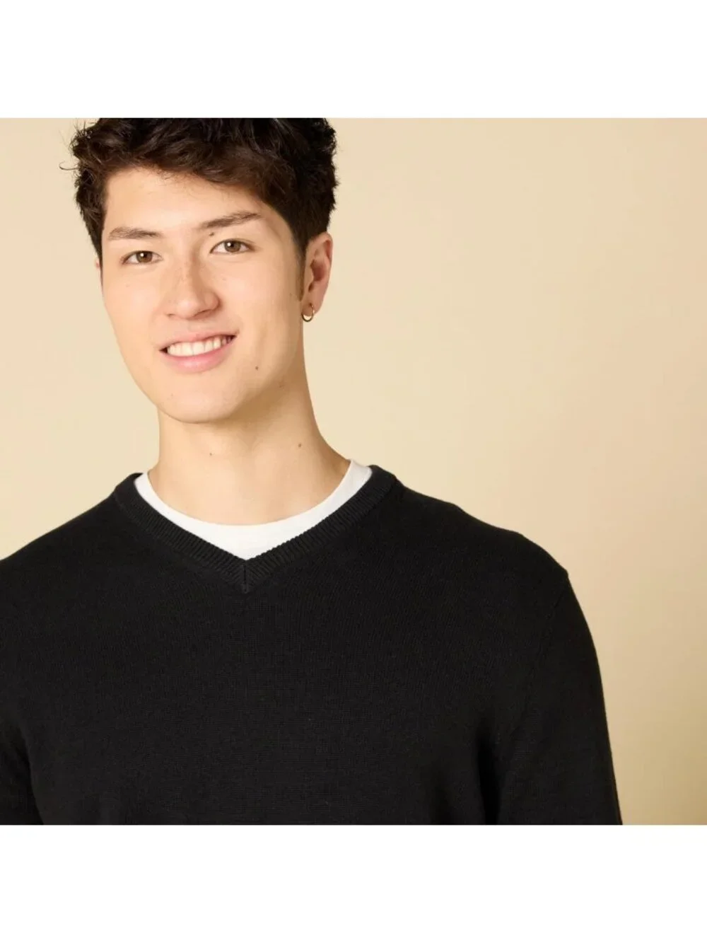 Cozy Men's Regular Fit Cotton V-Neck Pullover Sweater - Big & Tall Options